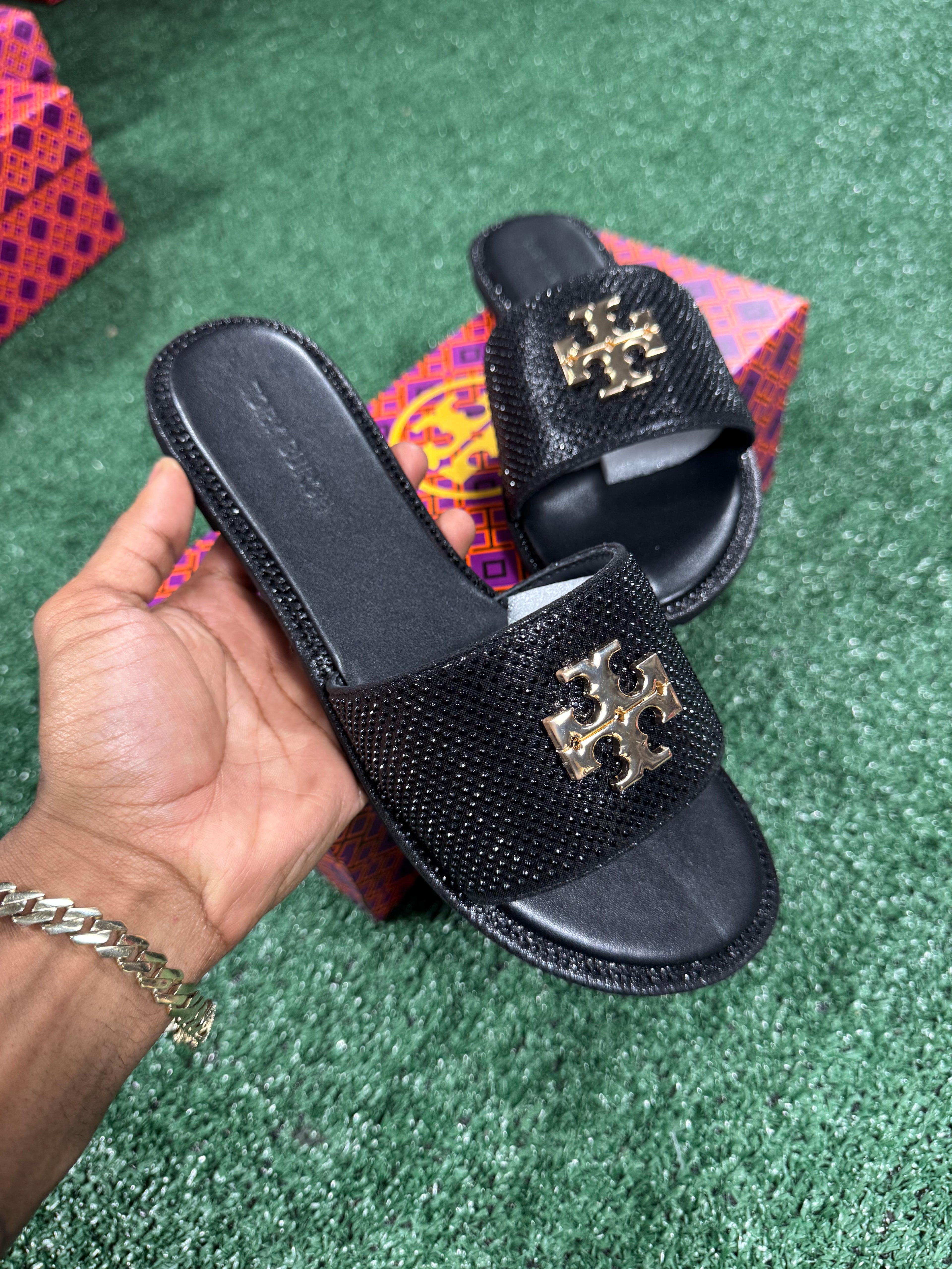 Pink Pavé sandals